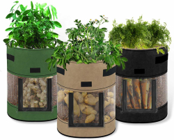 Tygkruka med genomskinligt fönster runtom